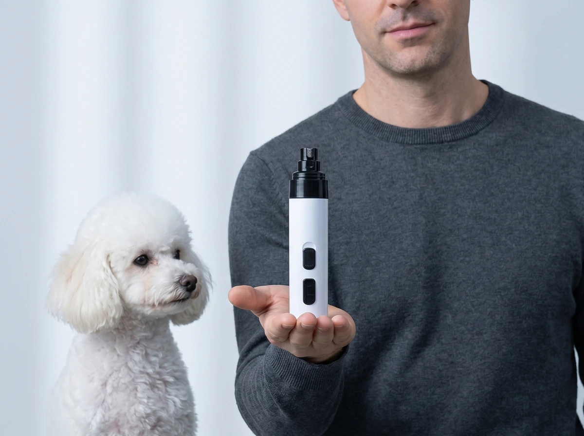 SilentTrim™ Under-40 dB Rotary Diamond-Drum Cordless Pet Nail Grinder Everyday Experience